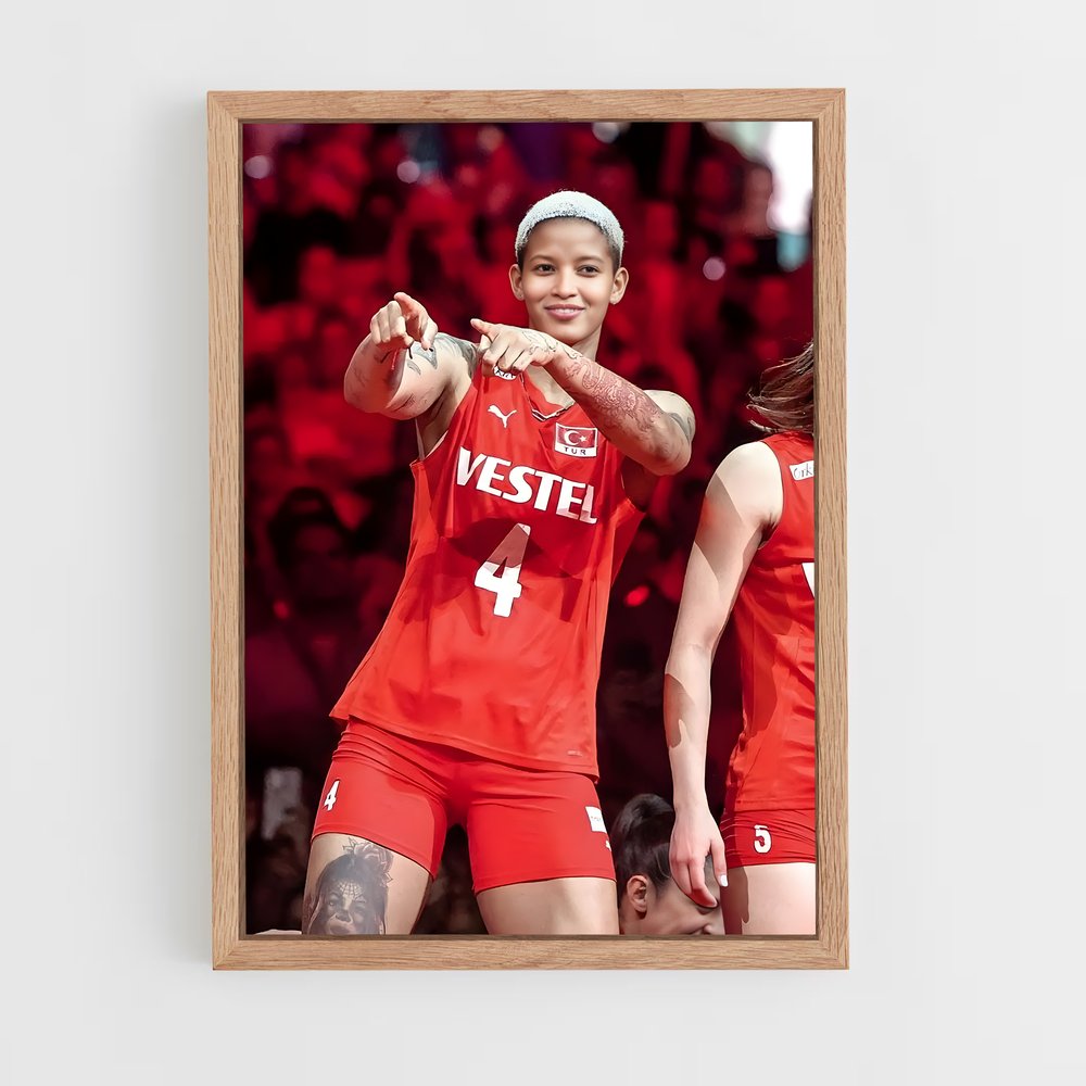 Poster Melissa vargas – affiche Volleyball (vue 4)